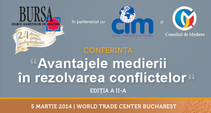 Conferinţa „Avantajele medierii în rezolvarea conflictelor”