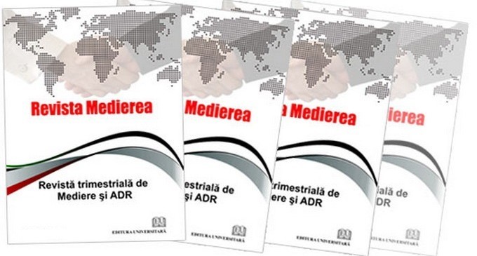 Revista Medierea – 200 de pagini de informatie de specialitate, la exigente CNCSIS