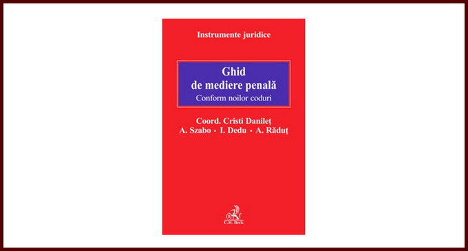 Lansare de carte –  „Ghid de mediere penala”